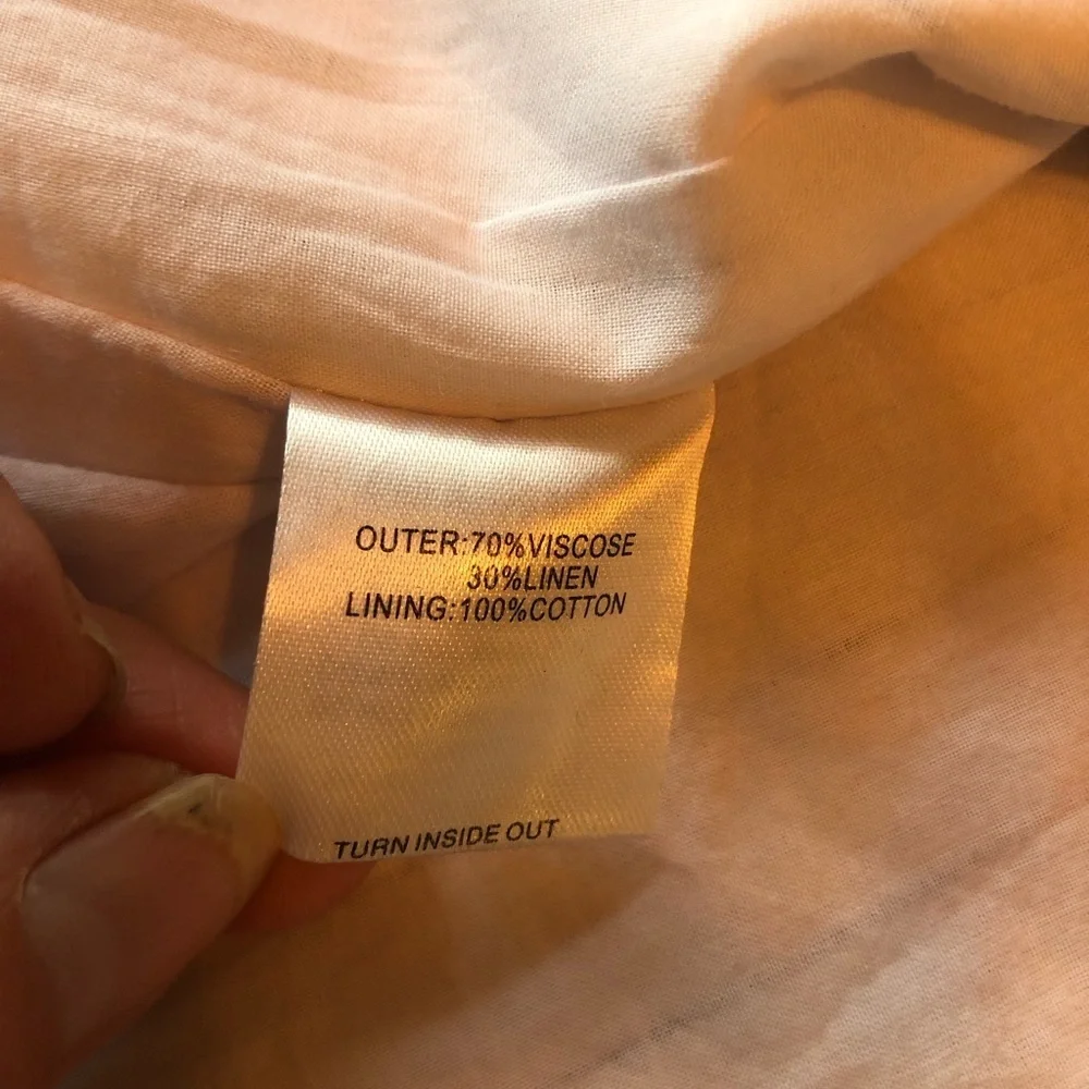 Sabo Skirt Dress Strapless White and Blue Wrap Skirt - Picture 12 of 13